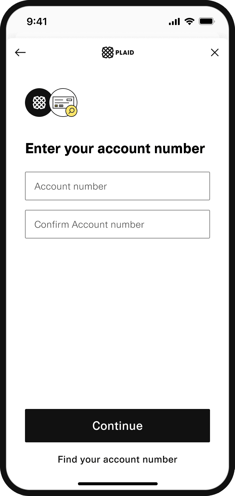 ...account number...