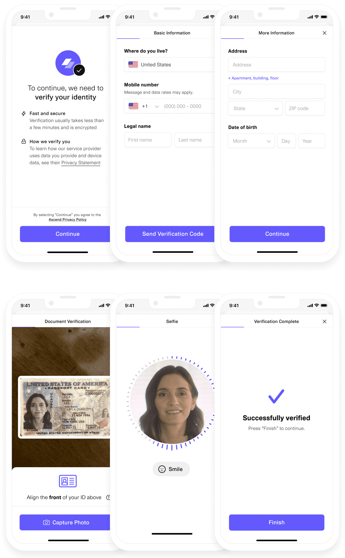 image of Plaid Link Identity Verification UI