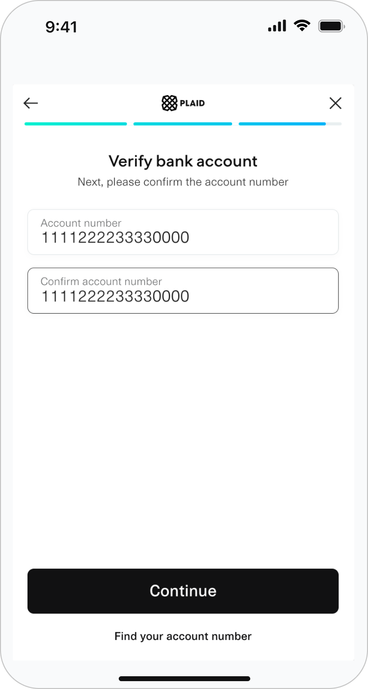 ...their account number...