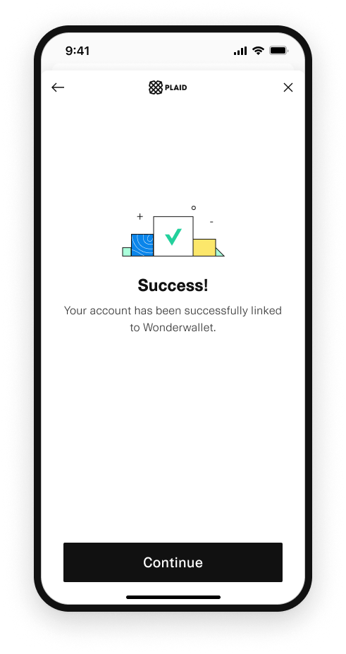 If the code matches the one that Plaid generated with the deposit description, the user's account is verified.