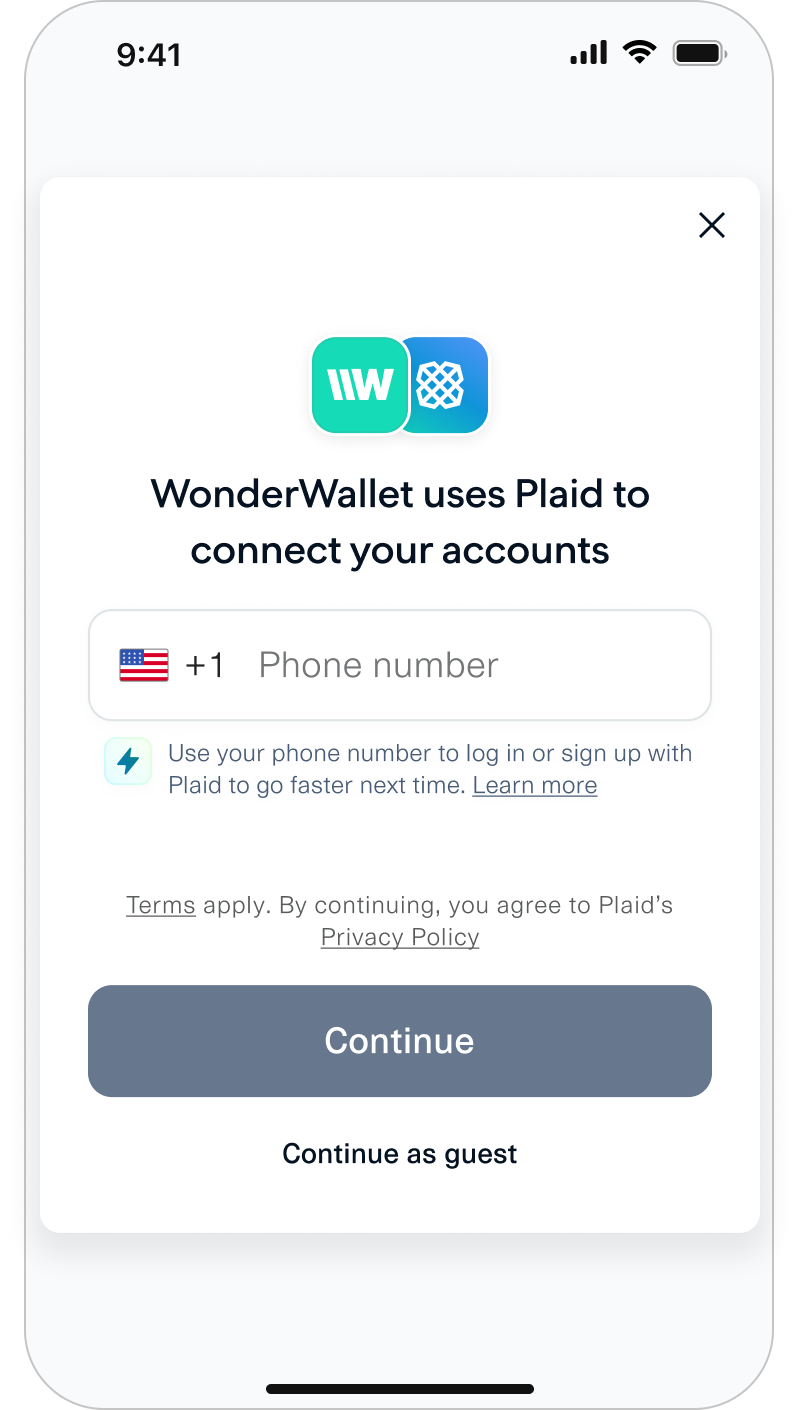 The user launches Link...