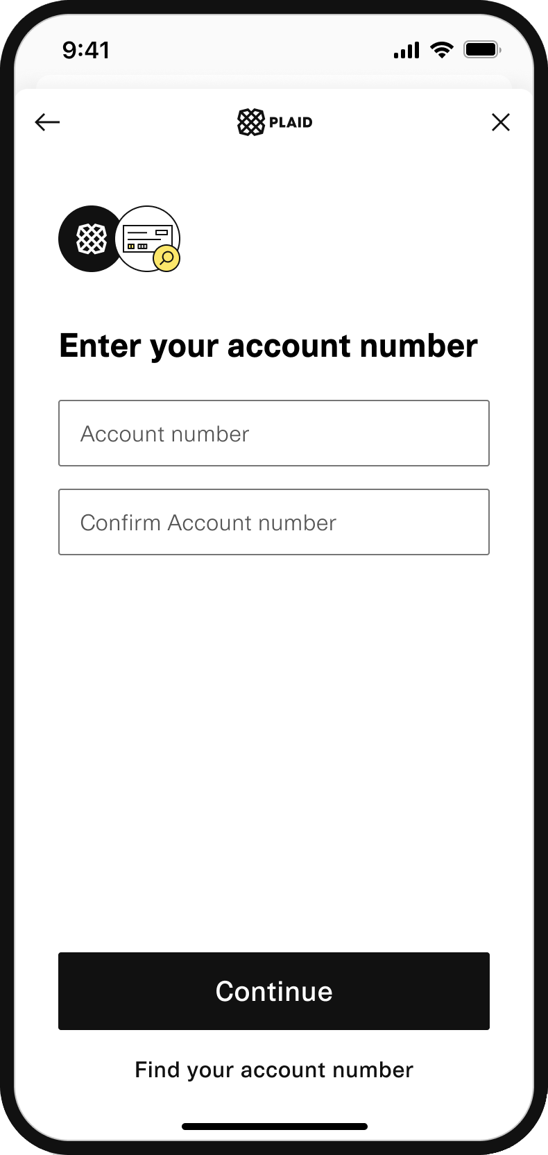 ...account number...
