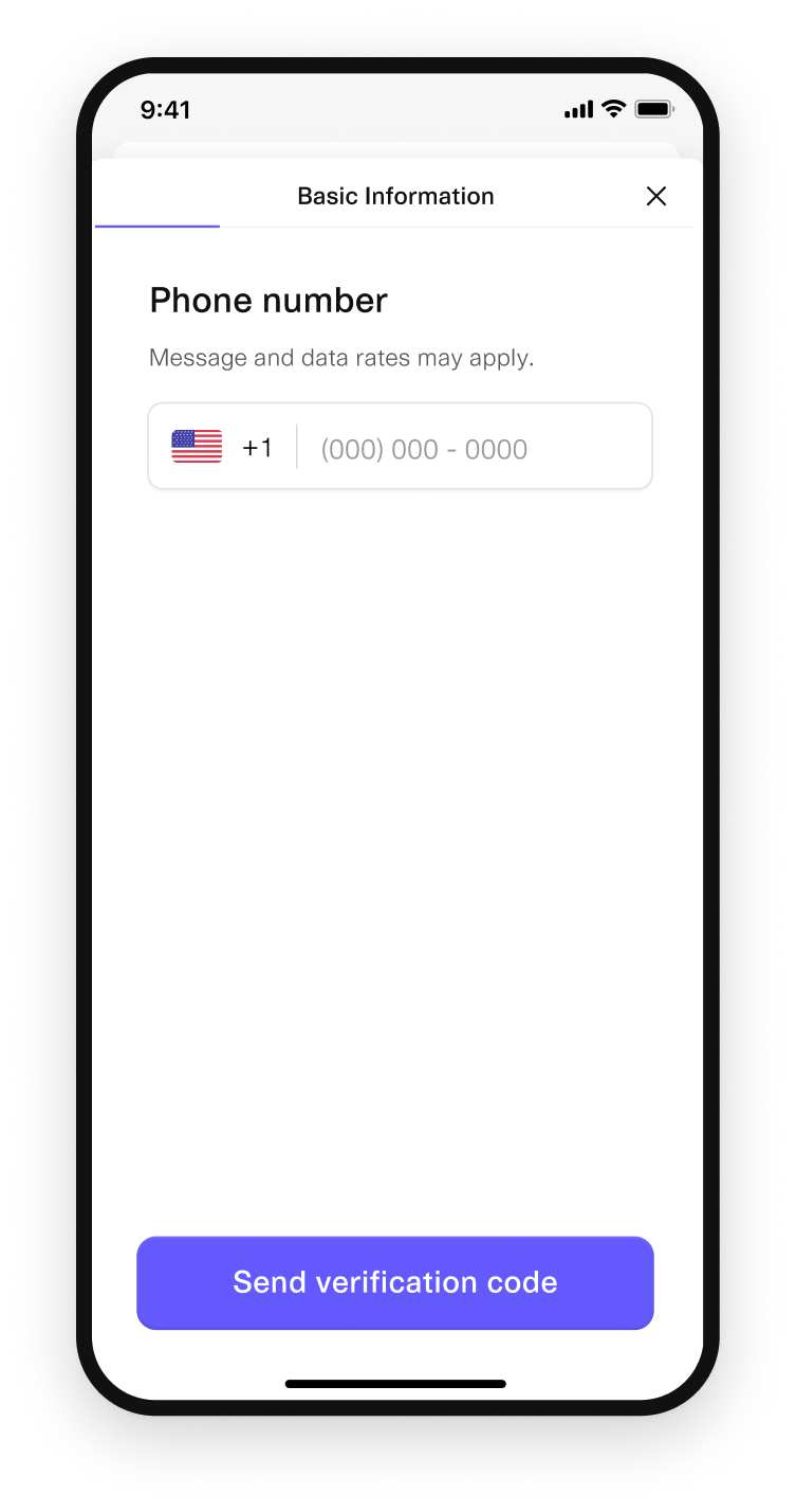 ...enters their phone number...