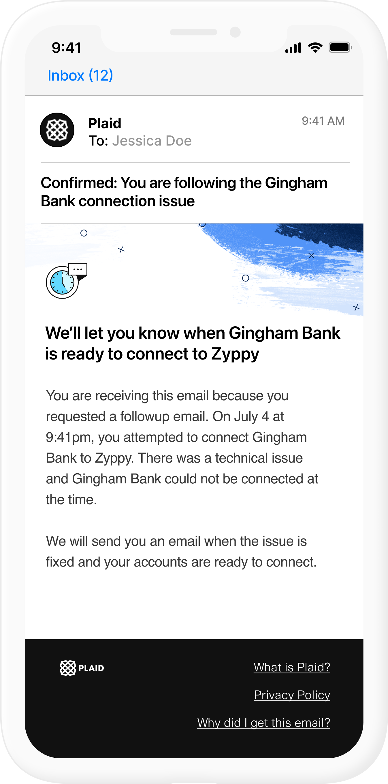 ...and receive a confirmation email.